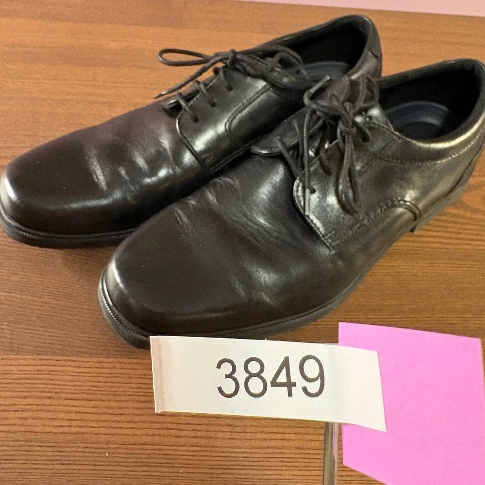 Rockport truTECH Oxfords Mens 12 Black Excellent‎ Leather Dress Shoes CI3077